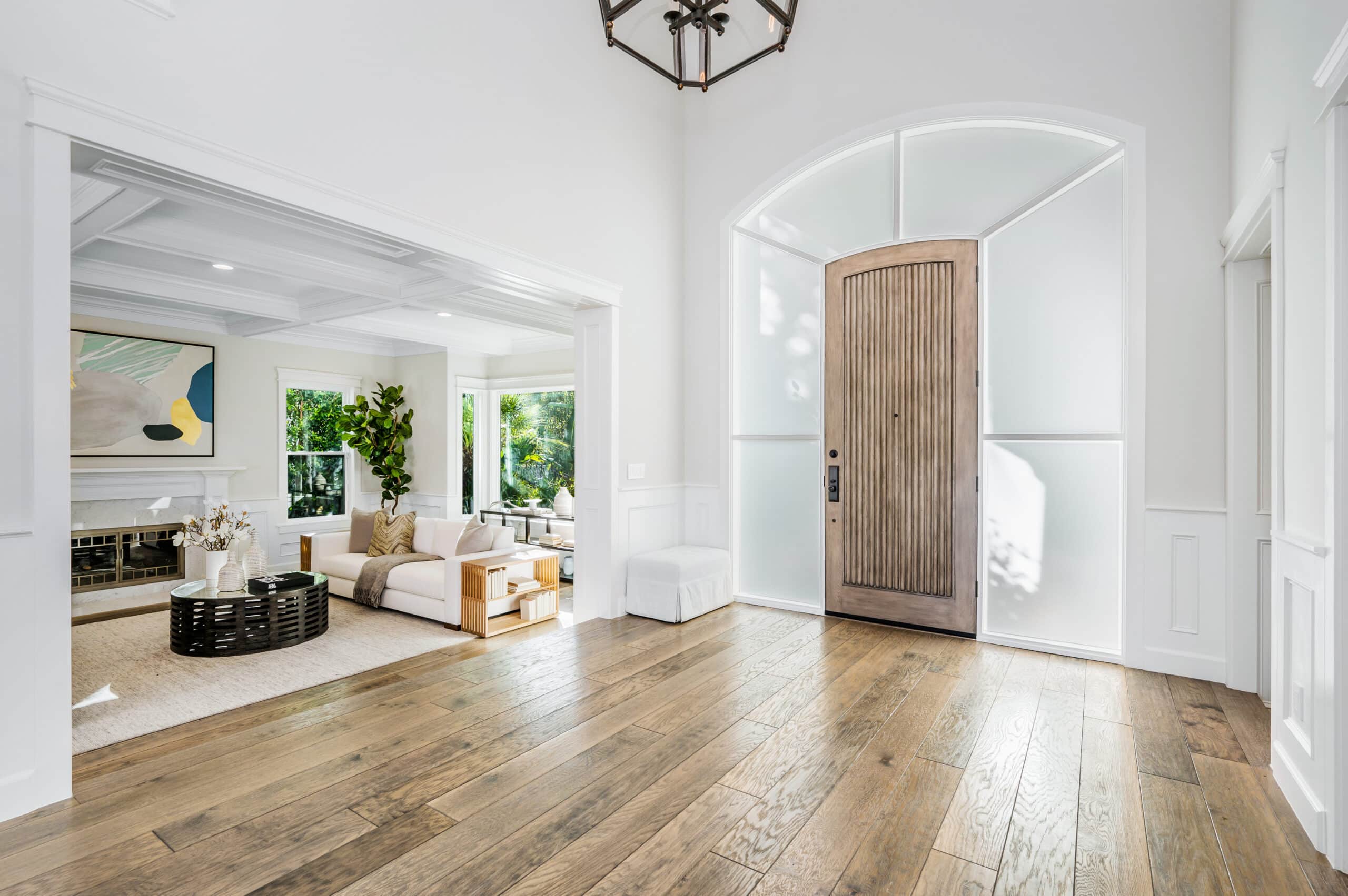 Bright home interior with hardwood flooring — Alpha Hardwood Flooring Mill Creek WA